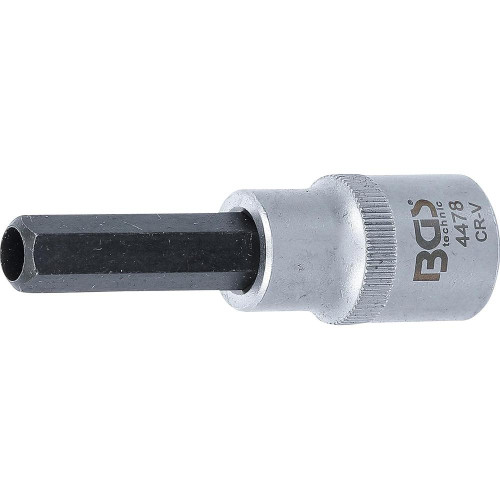 Douille à Embouts 12,5 mm (1/2 ) - Poussée Six Pans Intérieurs 10 mm - , Précision et Robustesse - BGS