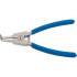 Pince pour Circlips Coudée 150 mm - Circlips Extérieurs - Précision et Maniabilité, Acier, Zones Difficiles - D-Work