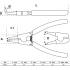 Pince pour Circlips Coudée 150 mm - Circlips Extérieurs - Précision et Maniabilité, Acier, Zones Difficiles - D-Work