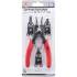 Pince à Circlips Têtes Échangeables 160 mm - Lot de 5 pcs - Précision et Polyvalence, Acier, Pro - D-Work
