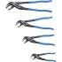 Jeu de Pinces Multiprise 4 pcs - Acier, Prise Ajustable - Polyvalence et Robustesse, Pro - D-Work
