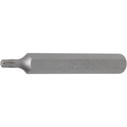 Embout Torx T25 10 mm (3/8) - L. 75 mm - Profil T pour Vis Torx - Précision et Durabilité, Acier - D-Work