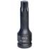 Embout T60 Torx 10 mm - L. 75 mm - Précision et Durabilité, Acier, Zones Difficiles - D-Work