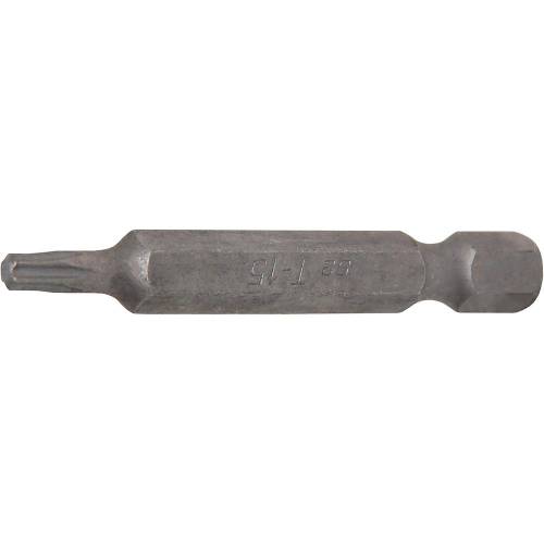 Embout Torx T15 6,3 mm 50 mm - Profil T, Précision et Durabilité, Acier - D-Work