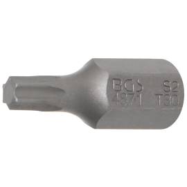 Embout Torx T10 30 mm x 10 mm (3/8\) - Profil T avec Perçage - Précision et Durabilité, Acier - D-Work