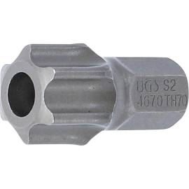 Embout Torx T70 10 mm x 30 mm - Profil T avec Perçage - Précision et Durabilité - BGS