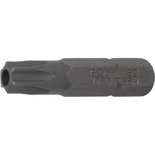 Embout Torx T35 6,3 mm (1/4) - L. 30 mm, Profil T avec Perçage - Précision et Durabilité, Acier - D-Work