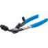 Pince pour Colliers Coudée 220 mm - Fonction Cliquet - Précision et Confort d Utilisation - BGS
