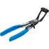 Pince pour Colliers Coudée 220 mm - Fonction Cliquet - Précision et Confort d Utilisation, Acier - D-Work