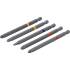 Jeu d Embouts 5 Pièces 110 mm - Entraînement Six Pans 6,3 mm, Cruciformes PH et PZ, Plats - Polyvalence et Précision - BGS