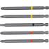 Jeu d Embouts 5 pcs 110 mm - Entraînement Six Pans 6,3 mm, Cruciformes PH et PZ, Plats - Polyvalence et Précision - D-Work