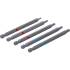 Jeu d Embouts 5 Pièces 6,3 mm (1/4 ) - Six Pans Mâle, Profil Torx Femelle - Longueur 110 mm - Précision et Polyvalence - BGS