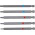 Jeu d Embouts 5 Pièces 6,3 mm (1/4 ) - Six Pans Mâle, Profil Torx Femelle - Longueur 110 mm - Précision et Polyvalence - BGS