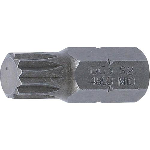 Embout M10 30 mm - Denture Multiple Intérieure XZN - Précision et Durabilité, Acier, Pro - D-Work