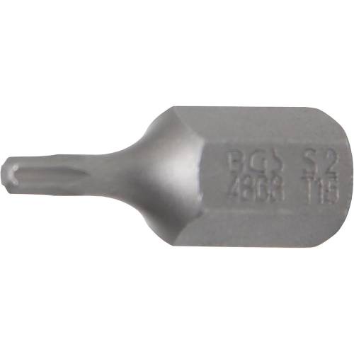 Embout T15 Torx 10 mm (3/8 ) - Longueur 30 mm - - Précision et Durabilité - BGS