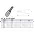 Embout T15 Torx 10 mm (3/8) - L. 30 mm - Précision et Durabilité, Acier - D-Work