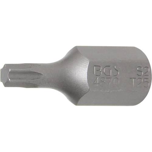 Embout T25 Torx 10 mm x 30 mm - Profil T, Précision et Durabilité - BGS