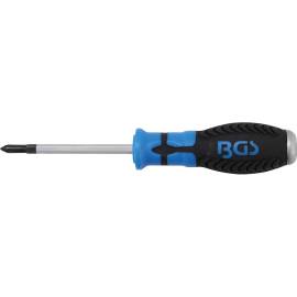 Tournevis Cruciforme PH1 - Lame 75 mm - Acier, Précision et Confort d Utilisation - BGS