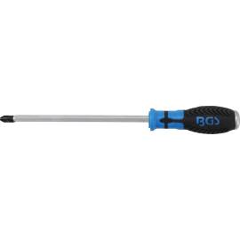 Tournevis Cruciforme PH4 - Lame 200 mm - Acier, Manche Ergonomique - Précision et Confort d Utilisation - BGS