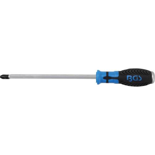 Tournevis Cruciforme PH4 - Lame 200 mm - Acier, Manche Ergonomique - Précision et Confort d Utilisation - BGS