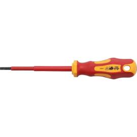 Tournevis VDE Fente 4 mm - Lame 100 mm - Isolation Sécurisée - - BGS