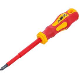 Tournevis Spécial VDE Cruciforme PH2 100 mm - Isolation Sécurisée - - BGS