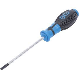 Tournevis Fente 5,5 mm - Lame 125 mm - Acier, Manche Ergonomique - Précision et Confort d Utilisation - BGS