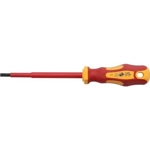 Tournevis VDE Fente 5,5 mm - Lame 125 mm - Isolation Sécurisée - - BGS