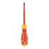 Tournevis VDE Fente 5,5 mm - Lame 125 mm - Isolation Sécurisée - Acier, 1000 V - D-Work