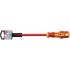 Tournevis VDE Fente 6,5 mm - Lame 150 mm - Isolation Sécurisée, Acier, 1000 V - D-Work