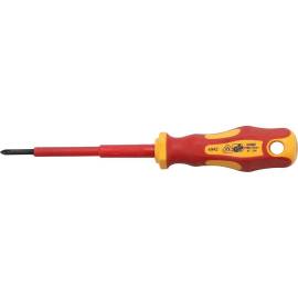Tournevis Spécial VDE Cruciforme PH0 - Lame 75 mm - Isolation Sécurisée - BGS