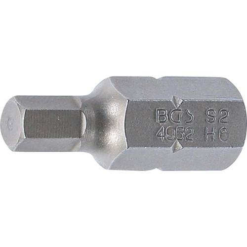 Embout 10 mm (3/8) L. 30 mm - Six Pans Intérieurs 6 mm - Précision et Robustesse, Acier, Pro - D-Work