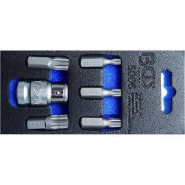 Jeu d Embouts 10 mm (3/8 ) - Denture Multiple Intérieure XZN - 6 Pièces - Précision et Robustesse - BGS