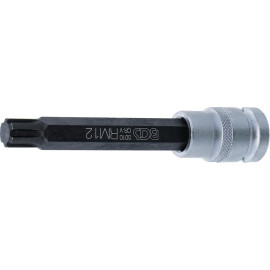 Douille à Embouts 120 mm - 12,5 mm (1/2) Profil Cannelé - Compatible RIBE, Acier, Zones Difficiles - D-Work