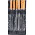 Jeu de Limes Aiguilles 6 pcs 100 mm - Manche en Bois - Précision et Confort d Utilisation, Acier - D-Work