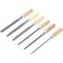 Jeu de Limes Aiguilles 6 pcs 100 mm - Manche en Bois - Précision et Confort d Utilisation, Acier - D-Work