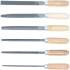 Jeu de Limes Aiguilles 6 pcs 100 mm - Manche en Bois - Précision et Confort d Utilisation, Acier - D-Work