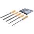 Jeu de Limes 5 Pièces 150 mm - Manche en Bois - Précision et Confort d Utilisation - BGS