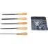 Jeu de Limes 5 pcs 150 mm - Manche en Bois - Précision et Confort d Utilisation, Acier - D-Work