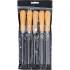 Jeu de Limes 5 pcs 150 mm - Manche en Bois - Précision et Confort d Utilisation, Acier - D-Work