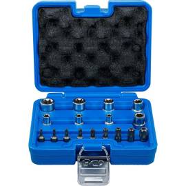 Jeu d Embouts et Clés à Douille 17 pcs - Profil E et T (Torx) - Polyvalent et Pratique pour Bricolage - D-Work
