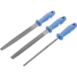 Jeu de Limes 3 Pièces 200 mm - Acier, Précision et Durabilité - - BGS