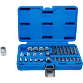 Jeu d Embouts et Clés à Douille 30 Pièces - Profil E et T (Torx) - Polyvalent et Pratique pour Bricolage - BGS