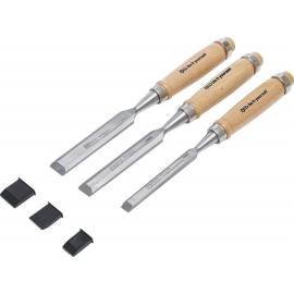 Jeu de Ciseaux 3 Pièces 10/16/20 mm - Acier, Précision et Confort d Utilisation - BGS