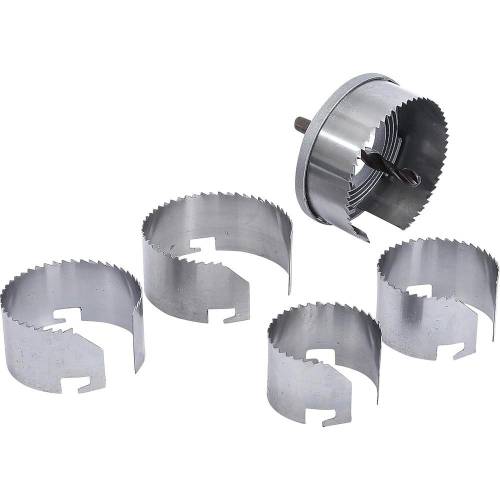 Jeu de Scies-Cloches 60-95 mm - Profondeur 35 mm, 5 Pièces - Coupe Précise et Polyvalente - BGS