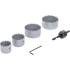 Jeu de Scies-Cloches 32-54 mm - Prof. 24 mm, 6 pcs - Acier Durable, Coupe Précise, Plastique - D-Work
