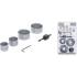 Jeu de Scies-Cloches 32-54 mm - Prof. 24 mm, 6 pcs - Acier Durable, Coupe Précise, Plastique - D-Work