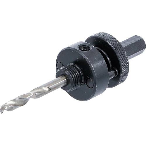 Réceptacle-Support pour Scies-Clochess avec Foret de Centrage - 18,3x9,4x4 cm - Acier, Précision et Stabilité - - BGS