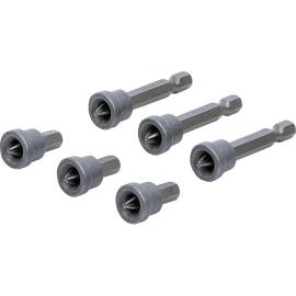 Jeu d Embouts avec Butée de Prof. 6 pcs - Hexagone 6,3 mm, Cruciforme PH2 - Précision et Sécurité pour Plaques de - D-Work