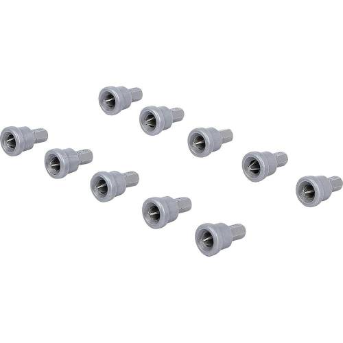 Jeu d Embouts avec Butée de Prof. 10 pcs - Hexagone 6,3 mm, Cruciforme PH2 - Précision et Sécurité pour Plaques de Pl - D-Work